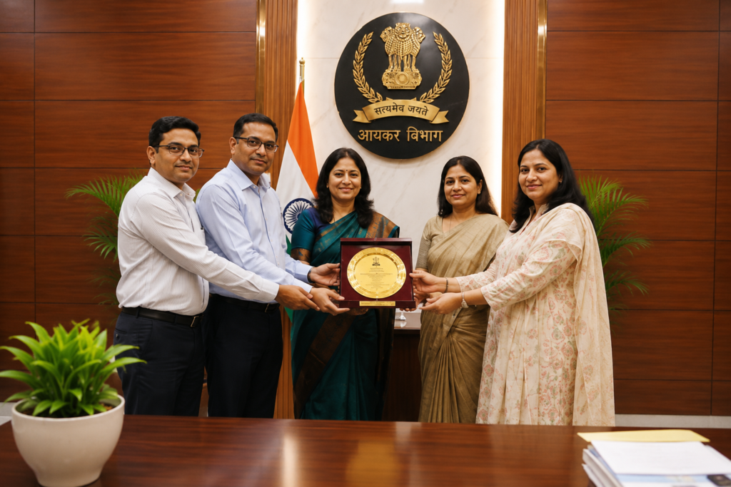 UJVNL officials honoured by the Income Tax Department