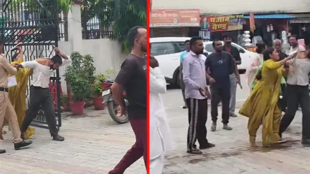 Women attacked boyfriendoutside police station