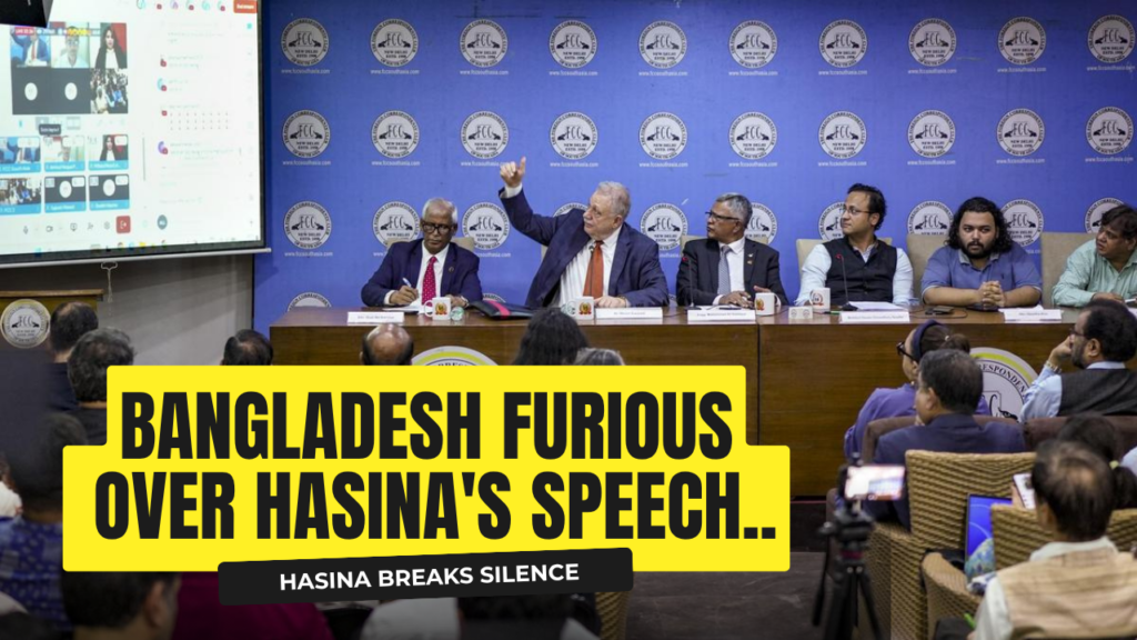 Bangladesh Government is really upset about Sheikh Hasinas press conference in India hasina breaks silence in delhi