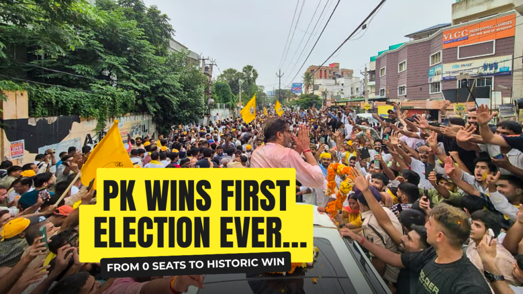 Prashant Kishor Makes Stellar Electoral Debut, Wins BJPs Bihar Stronghold Bankipur