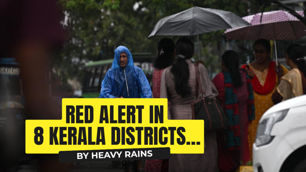 red alert in 8 kerala districts