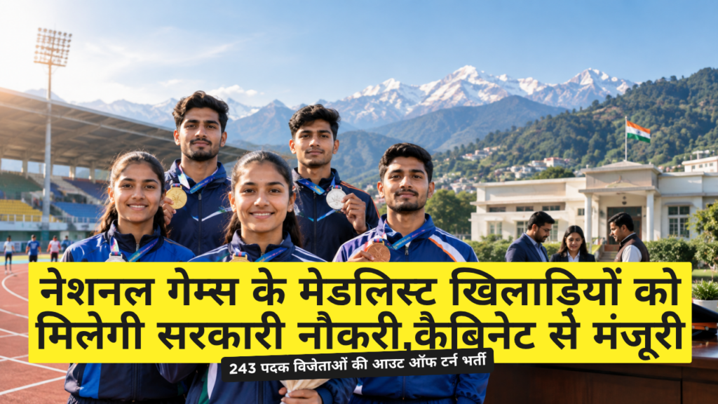 उत्तराखंड नेशनल गेम्स मेडलिस्ट को मिलेगी सरकारी नौकरी,कैबिनेट की मंजूरी